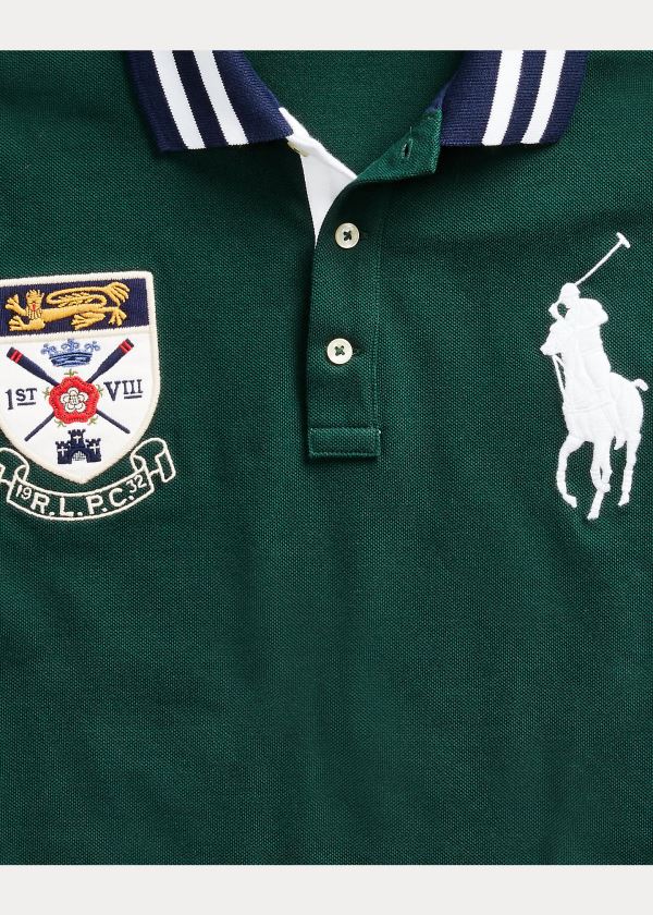 Koszulki Polo Ralph Lauren Rowing-Crest Big Pony Polo Shirt - All Fits Męskie Zielone Granatowe | CWZI3320