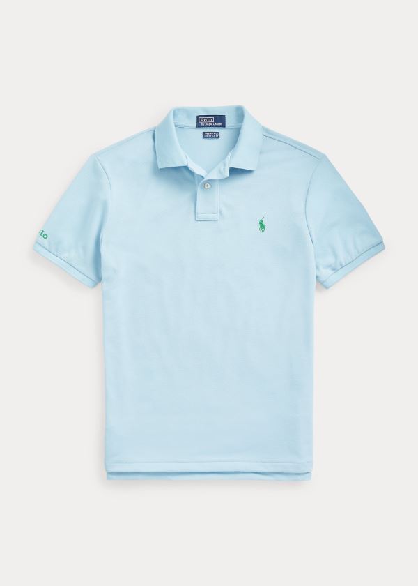 Koszulki Polo Ralph Lauren The Earth Polo Męskie Niebieskie | QBHX2209