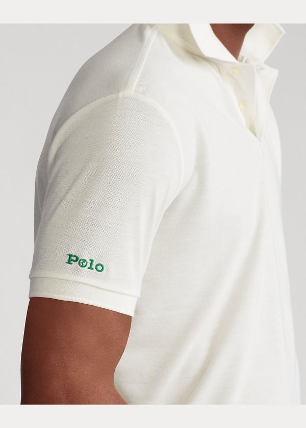 Koszulki Polo Ralph Lauren The Earth Polo Męskie Kremowe | SIKP7448