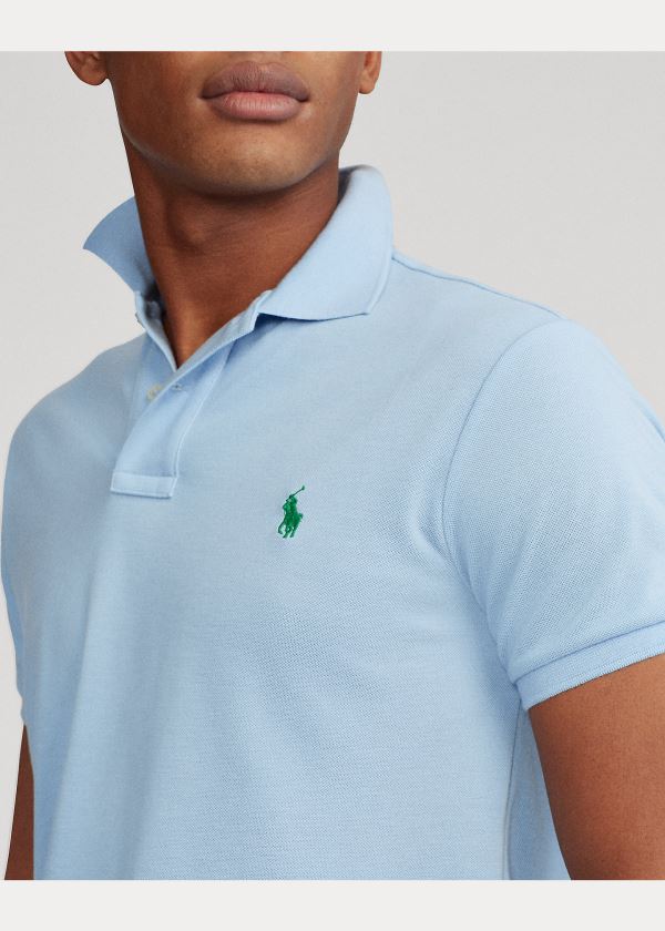 Koszulki Polo Ralph Lauren The Earth Polo Męskie Niebieskie | VTAY5306