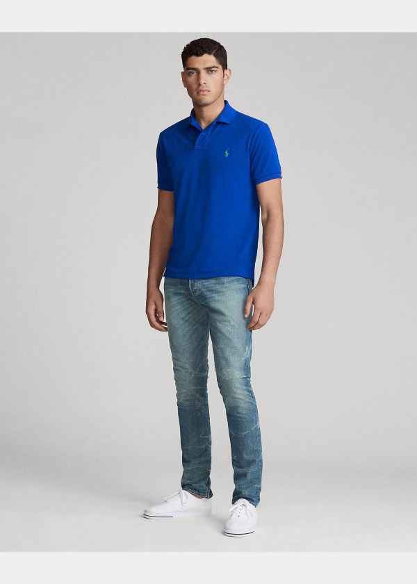 Koszulki Polo Ralph Lauren The Earth Polo Męskie Niebieskie | EXID4596