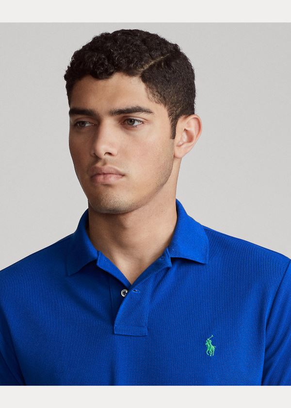 Koszulki Polo Ralph Lauren The Earth Polo Męskie Niebieskie | EXID4596