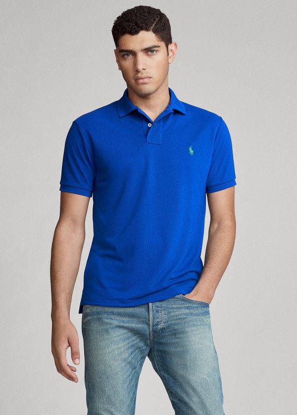 Koszulki Polo Ralph Lauren The Earth Polo Męskie Niebieskie | EXID4596