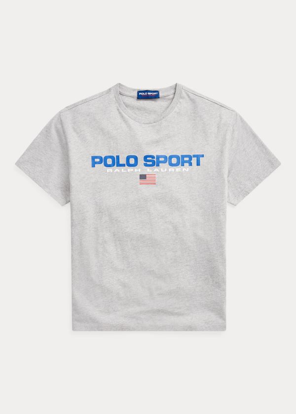 Koszulki Ralph Lauren Classic Fit Polo Sport T-Shirt Męskie Szare | BPSO5726