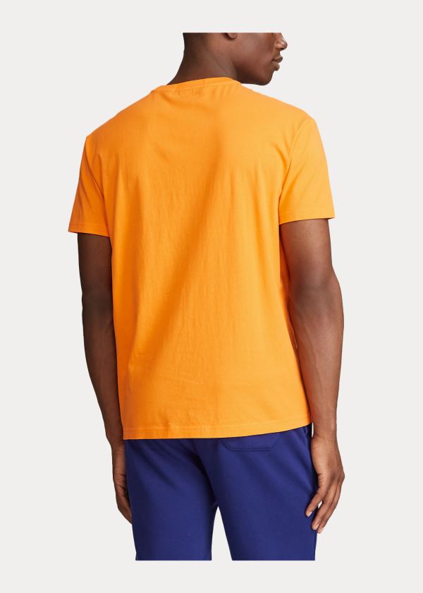 Koszulki Ralph Lauren Classic Fit Polo Sport T-Shirt Męskie Pomarańczowe | ZDXO2146