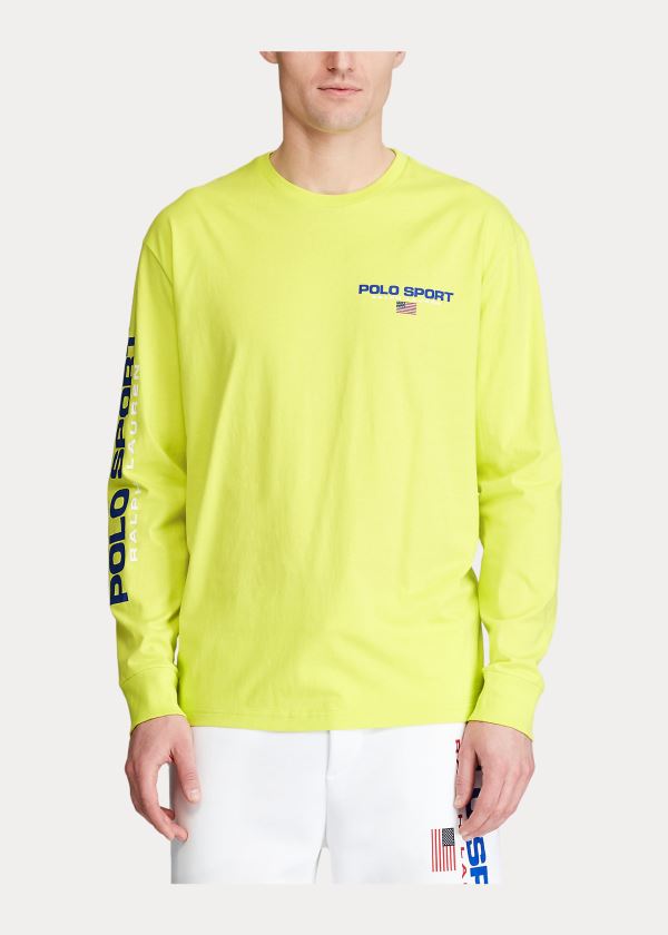 Koszulki Ralph Lauren Classic Fit Polo Sport T-Shirt Męskie Głęboka Zielone | TWQI9040