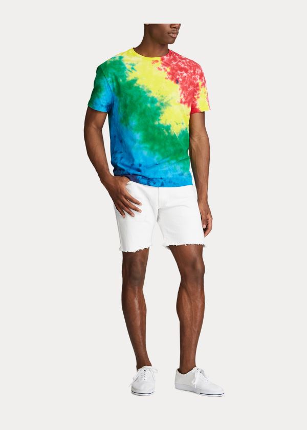 Koszulki Ralph Lauren Classic Fit Tie-Dye T-Shirt Męskie Kolorowe | TAOO7001