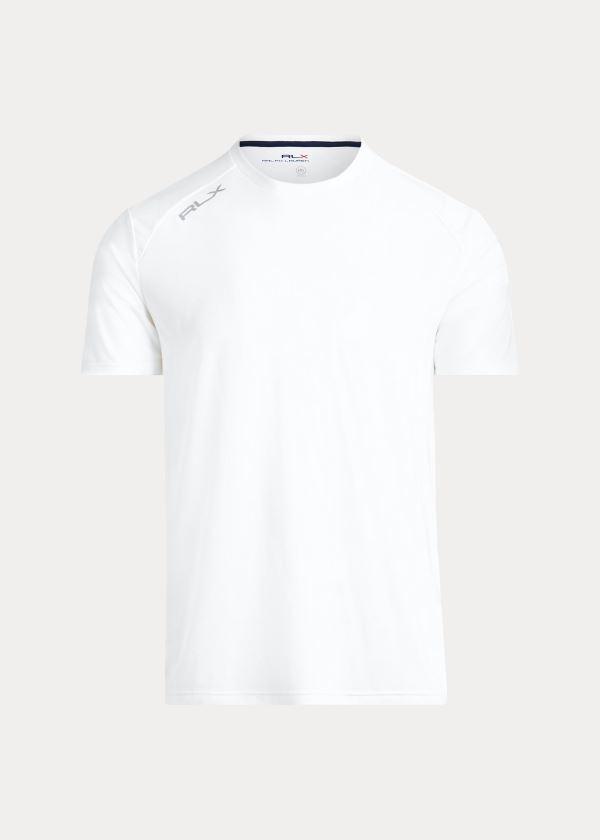 Koszulki Ralph Lauren Performance Jersey T-Shirt Męskie Białe | KXKO6144