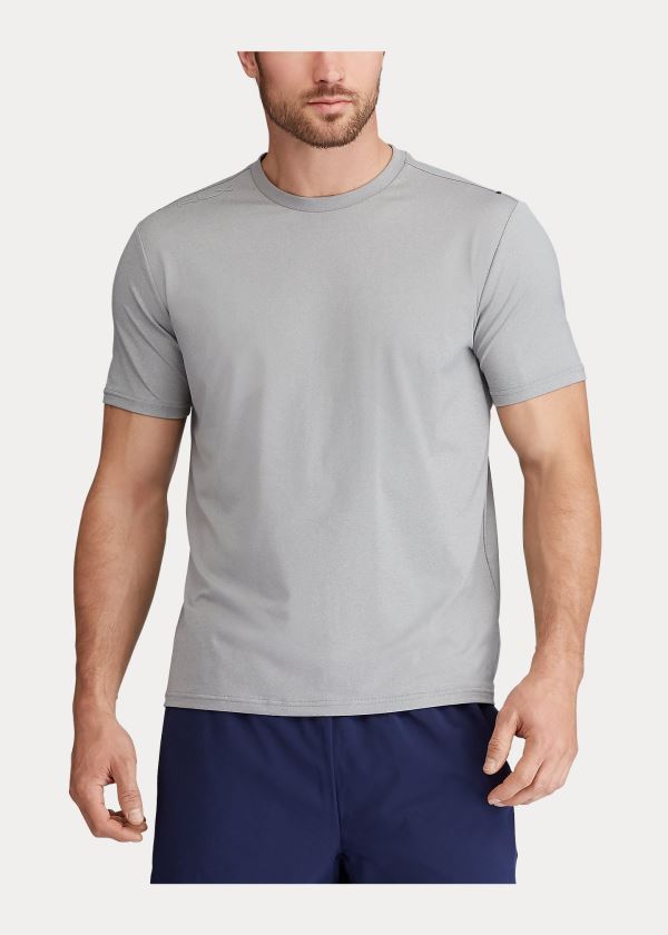 Koszulki Ralph Lauren Performance Jersey T-Shirt Męskie Szare | VNIP8556