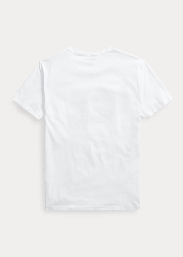 Koszulki Ralph Lauren Ralph's Coffee T-Shirt Męskie Białe | SUMN5121