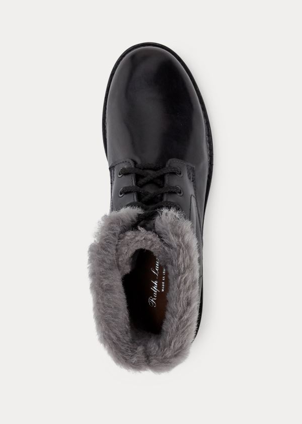 Kozaki Ralph Lauren Jenkins Shearling-Lined Boot Męskie Czarne | XHLX9607