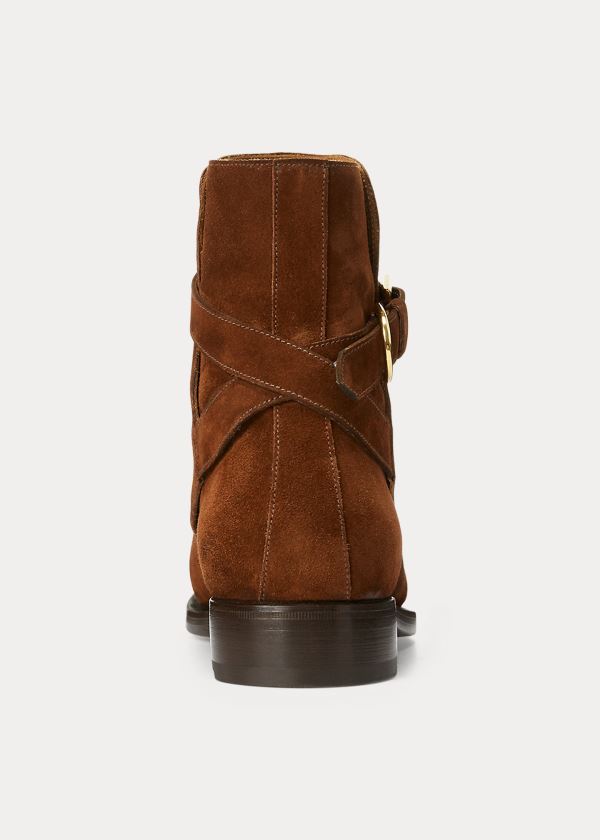 Kozaki Ralph Lauren Macon Suede Jodhpur Boot Męskie Brązowe | KUDT9551