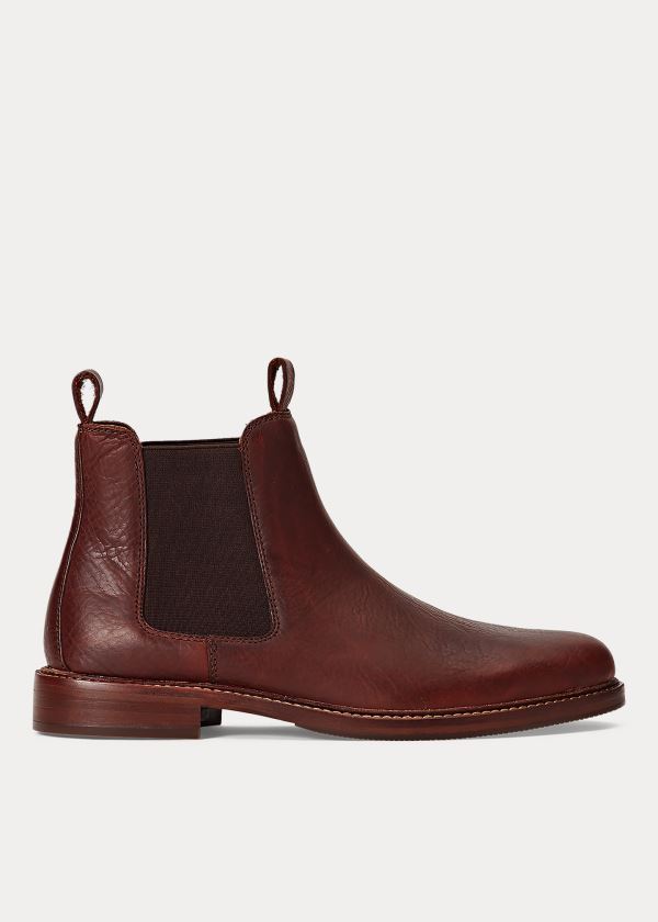 Kozaki Ralph Lauren Normanton Leather Chelsea Boot Męskie Jasny Brązowe | ALLP3363