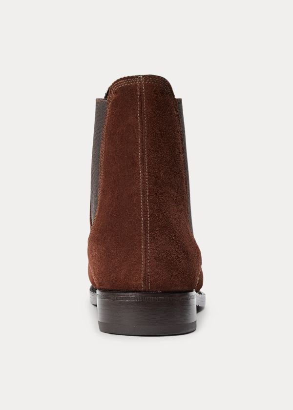 Kozaki Ralph Lauren Penfield Suede Chelsea Boot Męskie Ciemny Brązowe | GDEQ4826