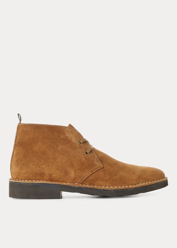 Kozaki Ralph Lauren Talan Suede Chukka Boot Męskie Brązowe | WWEG6024