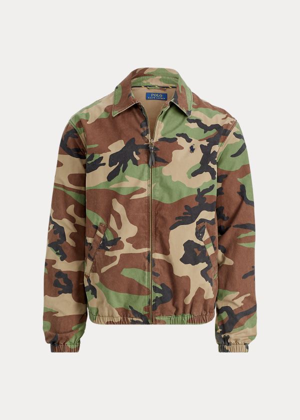 Kurtki Ralph Lauren Bayport Camo Jacket Męskie Camo | IJAF1498