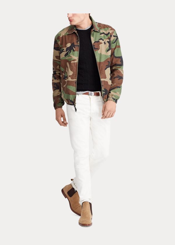 Kurtki Ralph Lauren Bayport Camo Jacket Męskie Camo | IJAF1498