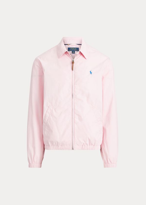 Kurtki Ralph Lauren Bayport Cotton Jacket Męskie Różowe | VJUY0644