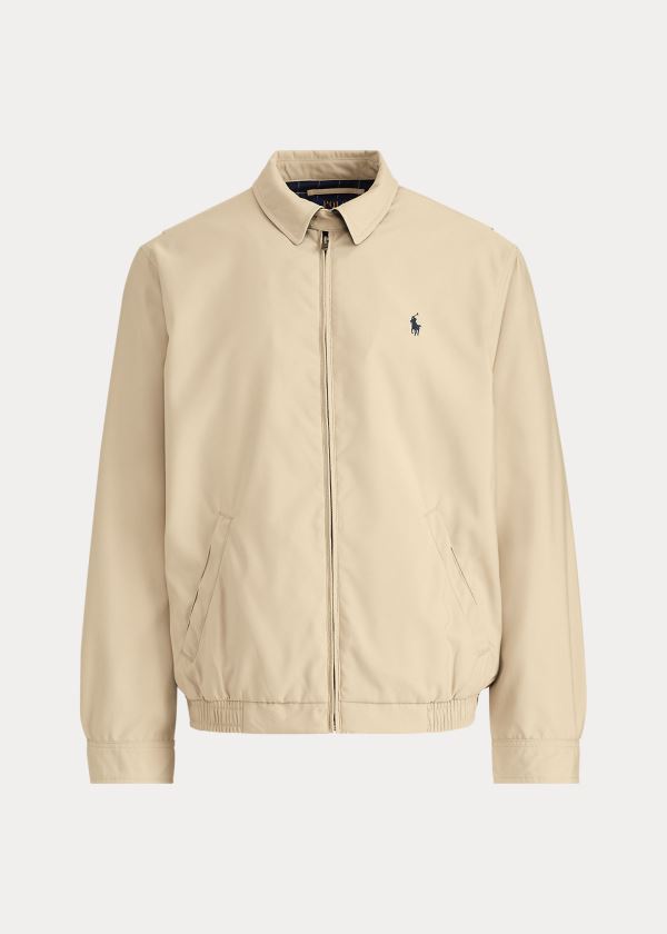 Kurtki Ralph Lauren Bi-Swing Windbreaker Męskie Khaki | DSLI2579