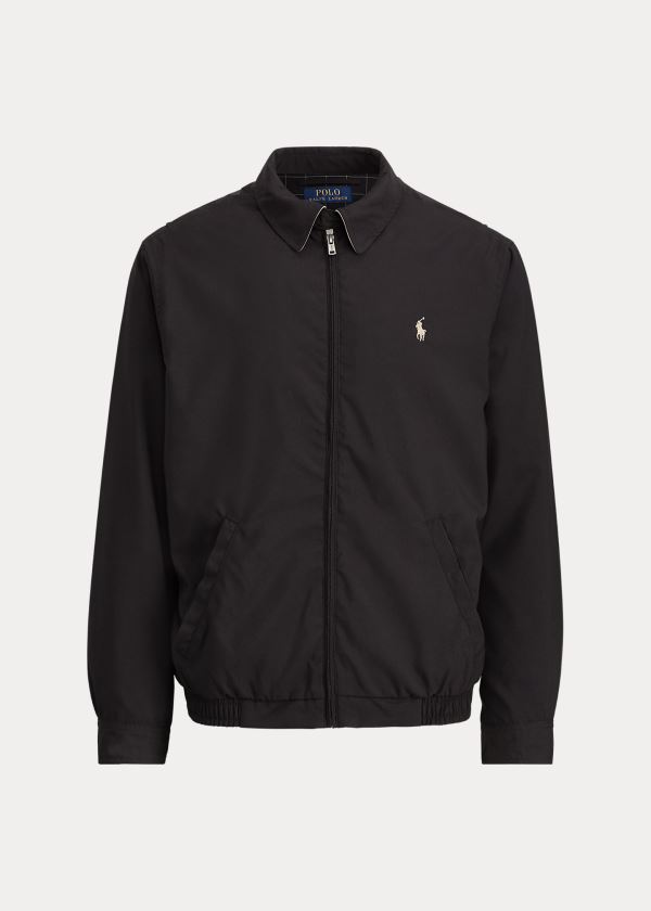 Kurtki Ralph Lauren Bi-Swing Windbreaker Męskie Czarne | MOCE7910