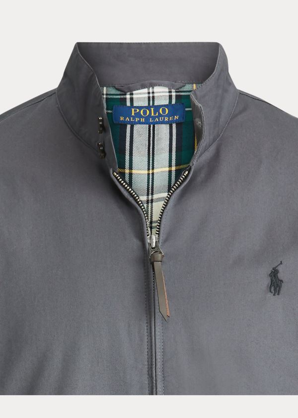 Kurtki Ralph Lauren Cotton Twill Jacket Męskie Szare | CQVE9572