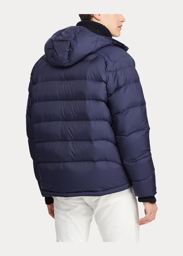 Kurtki Ralph Lauren Glacier Heated Down Jacket Męskie Granatowe | GPWA5759