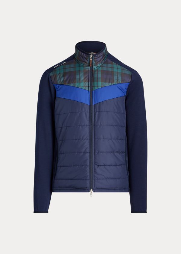 Kurtki Ralph Lauren Hybrid Jacket Męskie Granatowe Kolorowe | OGEE0521