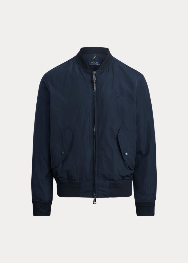 Kurtki Ralph Lauren Lightweight Bomber Jacket Męskie Granatowe | UTWF9392