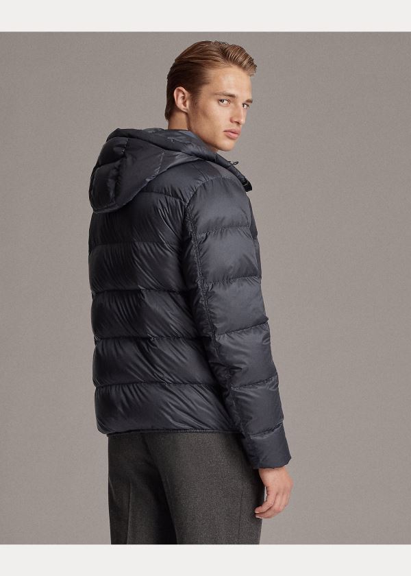 Kurtki Ralph Lauren Mackay Down Jacket Męskie Granatowe | QNFE2876