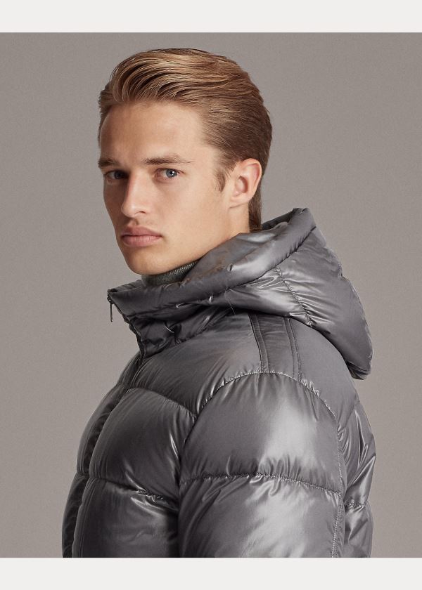 Kurtki Ralph Lauren Mackay Down Jacket Męskie Szare | GUQC1897