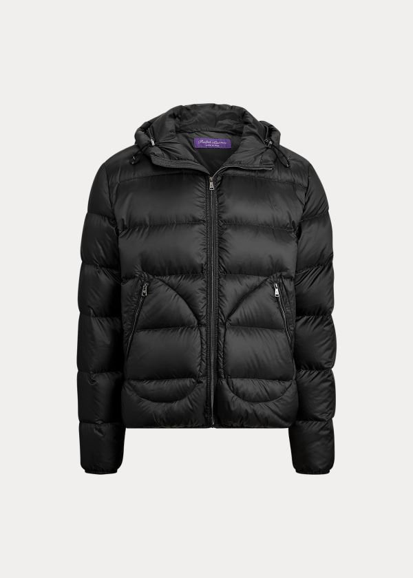 Kurtki Ralph Lauren Mackay Down Jacket Męskie Czarne | PHTO0106