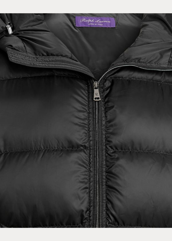 Kurtki Ralph Lauren Mackay Down Jacket Męskie Czarne | PHTO0106