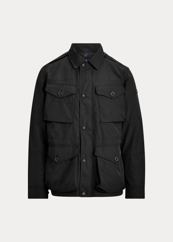 Kurtki Ralph Lauren Oxford Field Jacket Męskie Czarne | TZIK2659