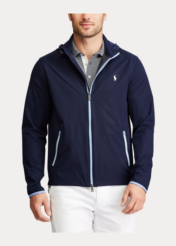 Kurtki Ralph Lauren Packable Hooded Jacket Męskie Granatowe | XZQQ5272