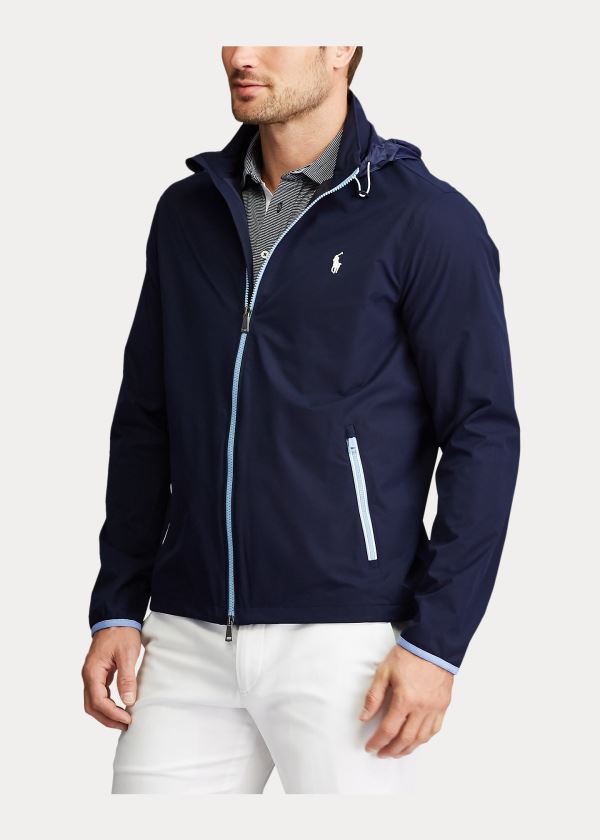 Kurtki Ralph Lauren Packable Hooded Jacket Męskie Granatowe | XZQQ5272