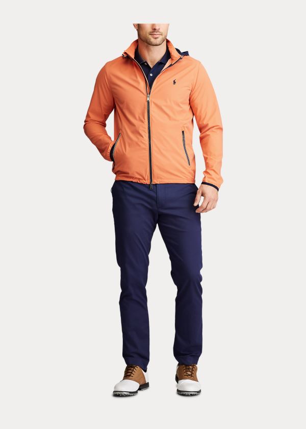 Kurtki Ralph Lauren Packable Hooded Jacket Męskie Pomarańczowe | GPZQ5687