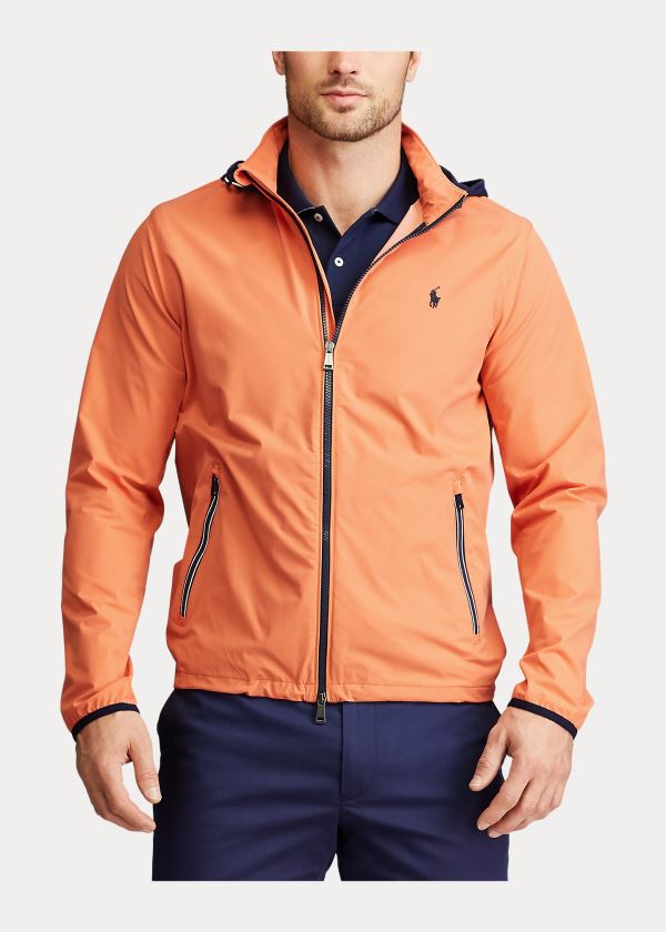 Kurtki Ralph Lauren Packable Hooded Jacket Męskie Pomarańczowe | GPZQ5687