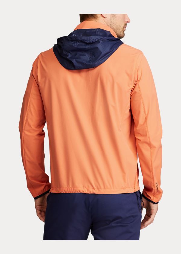 Kurtki Ralph Lauren Packable Hooded Jacket Męskie Pomarańczowe | GPZQ5687