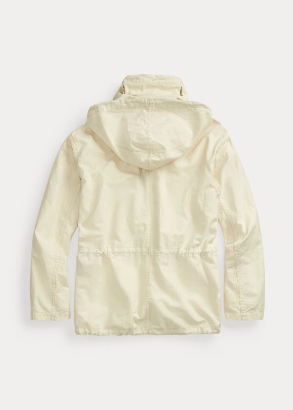 Kurtki Ralph Lauren Popover Field Jacket Męskie Kremowe | HRNW0113