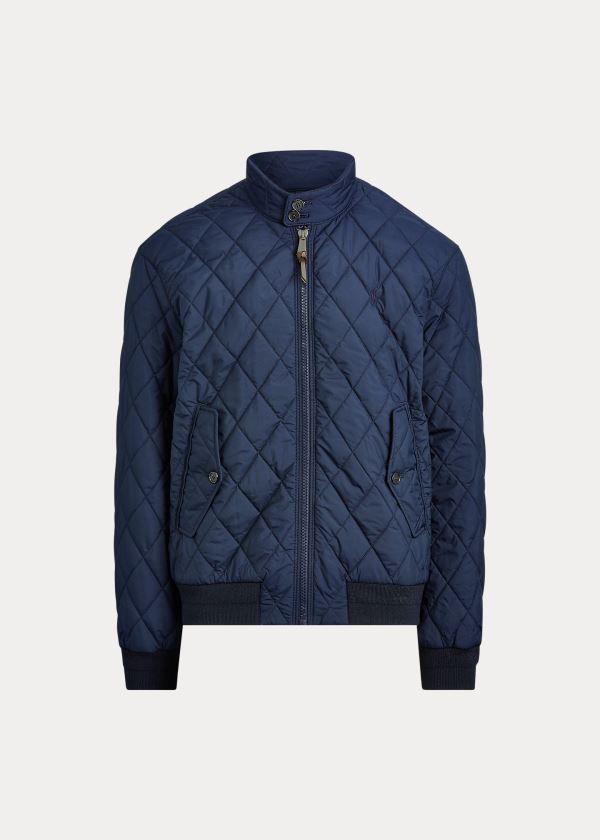 Kurtki Ralph Lauren Quilted Jacket Męskie Granatowe | JUCF6282