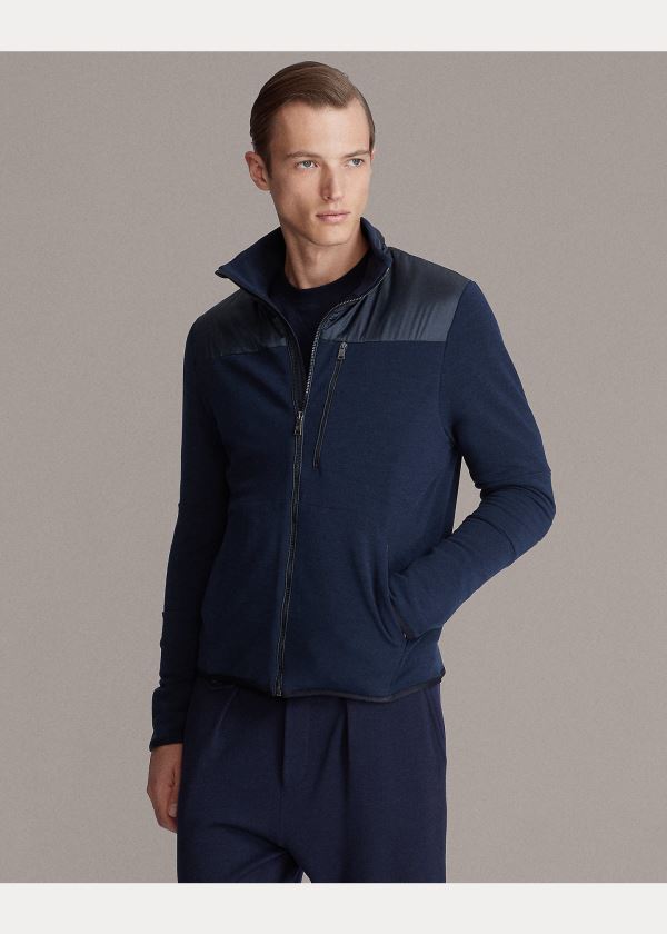 Kurtki Ralph Lauren RLX Stretch Hybrid Jacket Męskie Granatowe | SUSC0211