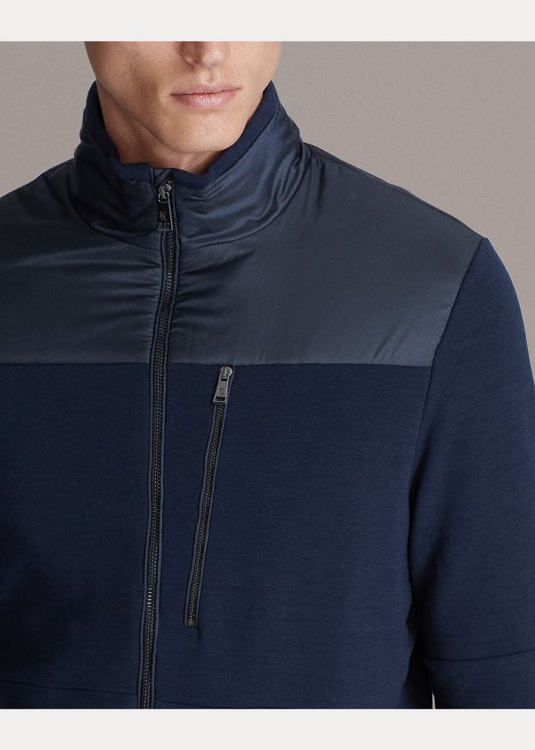 Kurtki Ralph Lauren RLX Stretch Hybrid Jacket Męskie Granatowe | SUSC0211