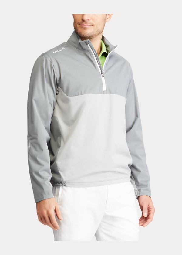 Kurtki Ralph Lauren Water-Repellent Stretch Jacket Męskie Szare Szare | CZRV4596