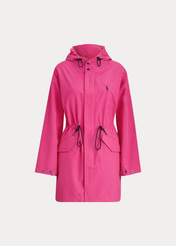 Kurtki Ralph Lauren Water-Repellent Windbreaker Damskie Jasny Różowe | FUAL1745