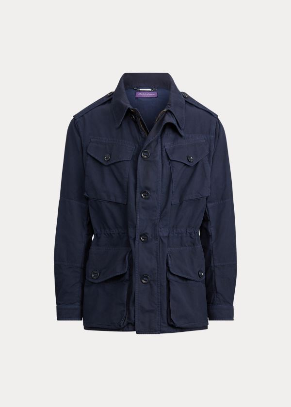 Kurtki Ralph Lauren Whitton Field Jacket Męskie Granatowe | ODKT5863