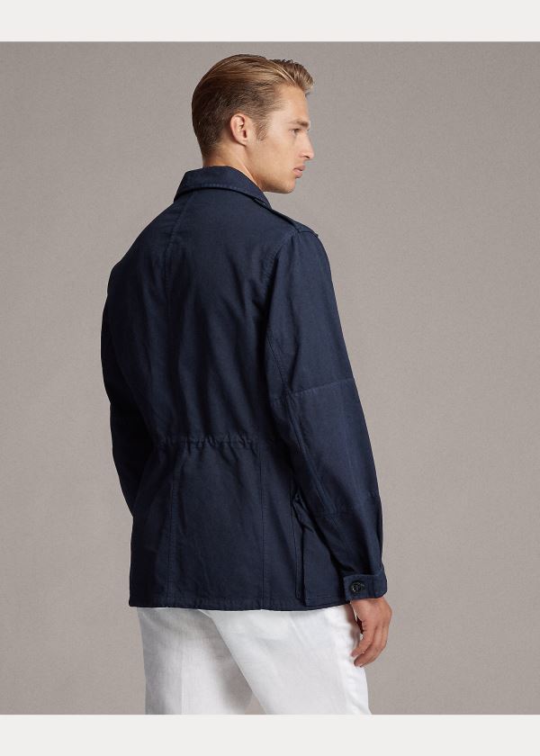 Kurtki Ralph Lauren Whitton Field Jacket Męskie Granatowe | ODKT5863