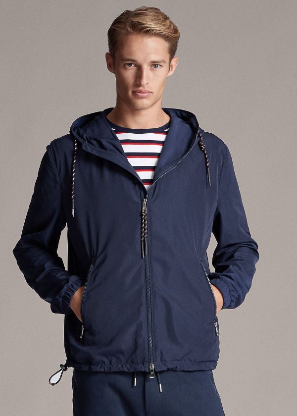 Kurtki Ralph Lauren Widmore RLX Hooded Jacket Męskie Granatowe | FRJH7350