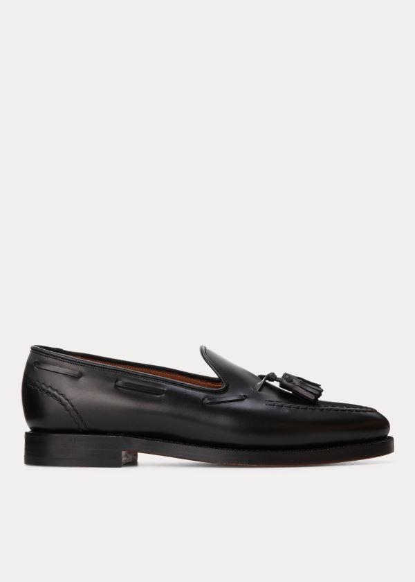 Loafersy Ralph Lauren Booth Calfskin Loafer Męskie Czarne | BAUC3271