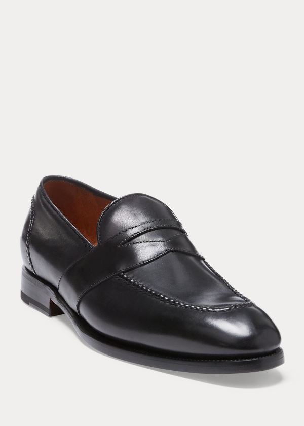 Loafersy Ralph Lauren Meegan Penny Loafer Męskie Czarne | ABBT6014