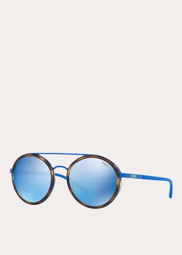 Okulary Przeciwsłoneczne Ralph Lauren Double-Bridge Sunglasses Damskie Czarne | EOTH7134